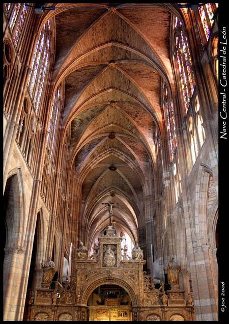 nave central catedral de León