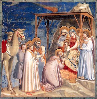 La adoración de los Reyes Magos” - Giotto (1304-1306)
