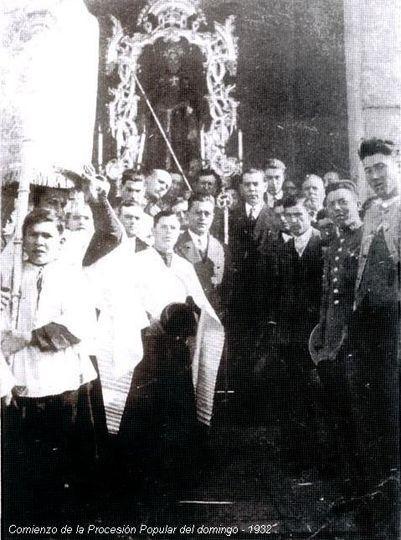 Procesión de San Antonio Abad en Trigueros (1932)